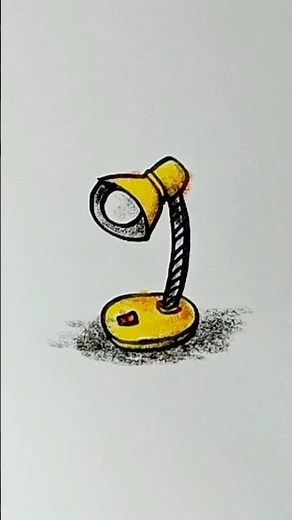 How to draw a table lamp