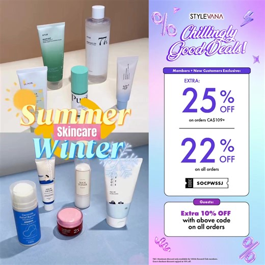 📣Don't wait: SALE NOW ON! 💖 All VANA Club members: Code [SOCPWSSJ] for EXTRA 25% OFF orders $109 ! 😉Use code for EXTRA 22% OFF any order! *Non-members: EXTRA 10% OFF all orders ✈️ Enjoy FREE Shipping on orders $69 🛒 Shop at: https://vana.ly/vZXtWu T&C: Maximum discount only available for VANA Reward Club members. Guest checkout discount capped at 10% off. | STYLEVANA