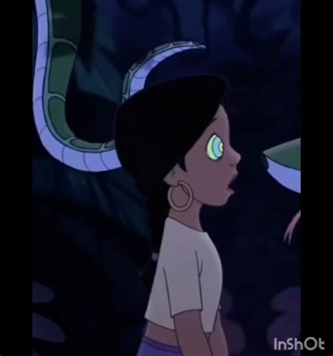 Even though she's young, Kaa knew why he wanted to devour her, just look at that curve Shanti has 🤤🥴, a nicely lifted butt, plus how sexy it is to see her being stroked on her head while Kaa says "little one" 🤤🥴