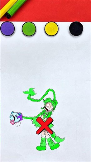 poppy playtime chapter 5 lilly lovebraids robe string color filling puzzle #poppyplaytime #trend