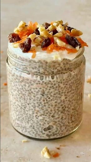 carrot cake chia pudding 🥕