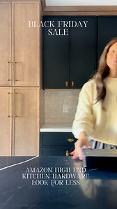 These cabinet hardware knobs and pulls cost way less and look so high end! Comment “HARDWARE” for links! #kitchendecor #kitchendesign #kitchenrenovation #KitchenMustHaves #amazonfinds | Theedgewoodhome