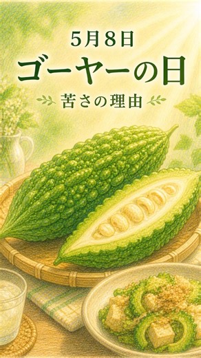ゴーヤーの日｜苦いのに体にいい理由とは？夏バテ対策の秘密｜5月8日【健康・食シリーズ】 #shorts #ゴーヤーの日 #健康 #野菜 #今日は何の日 #明日は何の日