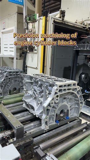 Precision machining of engine cylinder blocks#shorts
