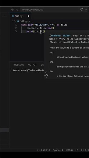 Python File Handling in 30 Seconds 📂🔥 | Beginner Friendly! #coding #python #programming #learnpython