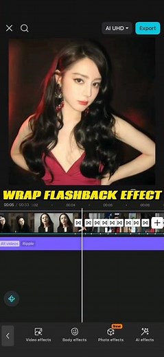 Episode 85: Wrap Flashback Effect Tutorial! #capcut #dilraba #tutorial #edit
