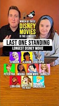 Which of These Disney Movies is the Longest? 🤔 #disney #disneymovies #disneyworld #disneyparks