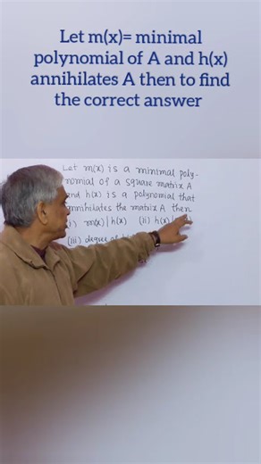 An interesting multiple-choice question on minimal polynomial
