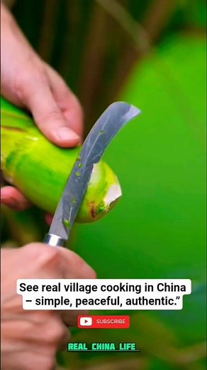 See real village cooking in China simple peaceful and authentic