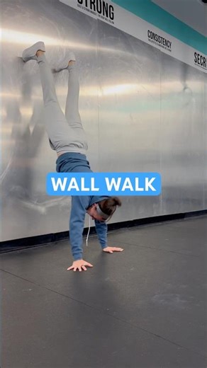Wall walk technique! #workouttutorial #wallwalk #fitness