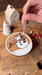 Snowman snoopy❤️❄️ | Latteartcity