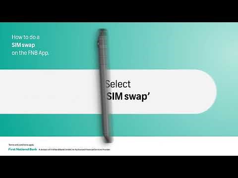 How to do a sim swap on the FNB App.