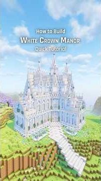 I Built a WHITE CASTLE MANSION in Minecraft
