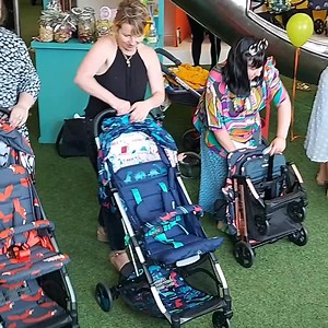 The Cosatto Woosh 3 is folded and ready for your holidays! A Woosh Wave is our fave and shows just how quick and easy it is to fold. Which is your favourite design? 🐯🦕🐞🦊 | Pushchair Expert