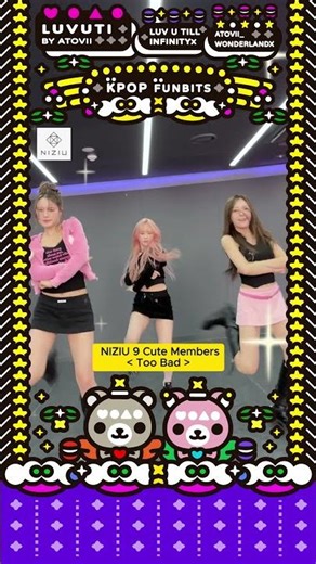 NiziU (니쥬) (ニジュー) 9 Cute Members Dancing [ TOO BAD ] Song / Nizi Project Winner Group 😘🔥