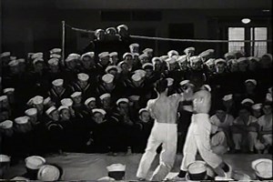 1940s Navy Sailors Watch Boxing Match Stock Footage Video (100% Royalty-free) 4073734 | Shutterstock