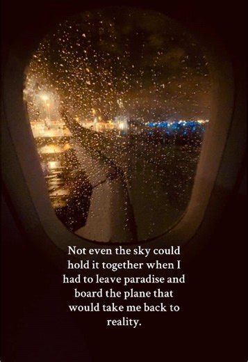 When you had to leave the ☀️ 🌊 🏖️ and unlimited drinks 🍹 behind.