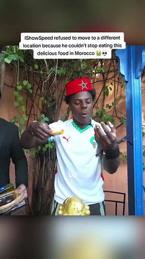IShowSpeed Can't Stop Eating Moroccan Delicacies
