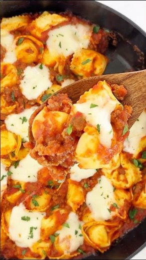 baked tortellini - easiest 5 ingredient dinner