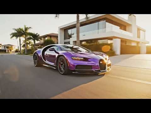 Purple Bugatti Racing at Full Speed! 💜🔥 Insane Power!