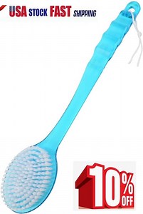 Under 10$ Brush Scrubber Anti Slip Long Handle Back Brush For Shower, Dual-Sided back Scratchers Back Brush with Stiff and Soft Bristles,Body Exfoliator for Bath or Dry Brush