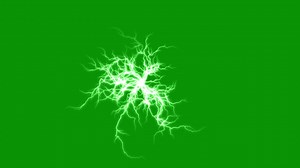 Lightning energy motion graphics with green screen background | Premium Stock Video Footage