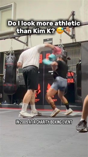 My Kim Kardashian 2009 era sparring debut #boxing #humor #gym