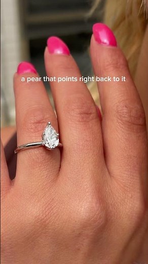 Diamond Heart Necklace + Pear Solitaire — the Soft Pairing