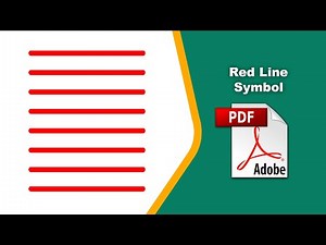 How to Insert a Red Line Symbol in a PDF Document Easily Using Adobe Acrobat Pro DC
