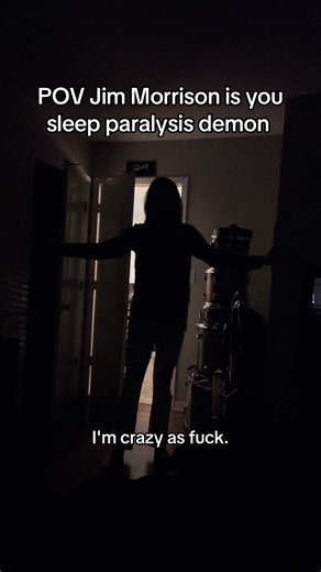 I’ve had Jim Morrison sleep paralysis more times than I can count #thedoors #jimmorrison #60s #sleepparalysisdemon