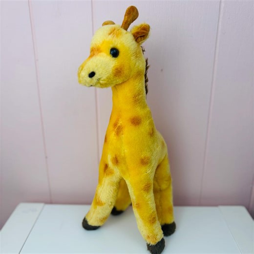 Vintage 1974 Dakin Giraffe Plush Stuffed Animal, 13" Carnival Prize Nursery Decor - Etsy