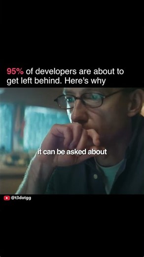 95% of Developers Are About to Get Left Behind — Here's Why ‪@t3dotgg‬ #developers #programming