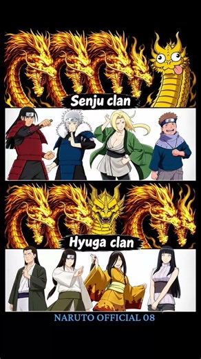 Senju Clan vs Hyuga Clan 🔥 | Naruto's Most Powerful Clans? 🍥 #Naruto #naruto #hawksmha