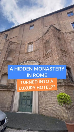 Live Virtual Guide | Rome on Instagram: "What’s this place? ⤵️ This convent was built in the 1640s by a noble woman, named Camilla Virginia Savelli. The monastery welcomed to the religious life the young girls from wealthy families but with poor health. This is because their religious order followed a very quiet lifestyle. The project of this monastery and its church was made by the baroque architect Francesco Borromini. Today the monastery is a luxury hotel, even though the church is still acti