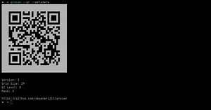 qrscan: Scan a QR code in the terminal using the system camera or a given image