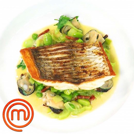 How to cook a Crispy Skin Snapper 🐟 #MasterChef #MasterChefWorld #MasterChefNewZealand | MasterChef World