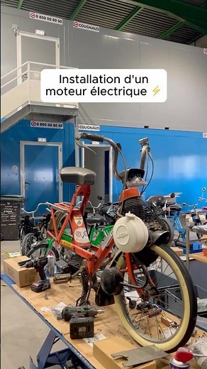 Installing an electric motor ⚡️ #NOIL #solex #retrofit #electric #foryou