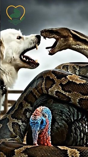 Turkey Freed from Python by Father and Dog! | Unspoken Rescues