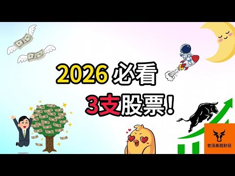2026必看3支股票! 翻倍潜力股!?【美股分析】