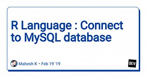 R Language : Connect to MySQL database