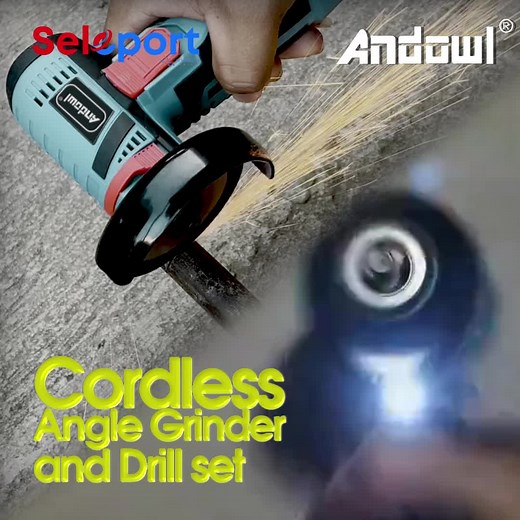 Seleport on Instagram: "Andowl Cordless Angle Grinder and Drill Set 💰 Price: TT $625📲 WhatsApp: (868) 398-2388 🚚 FREE Delivery Every Day, Including Public Holidays📦 Same-Day Delivery Available in Trinidad & Tobago🛡 30-Day Warranty Product Description:The Andowl Cordless Angle Grinder and Drill Set is a versatile, powerful tool combo perfect for home improvement, construction tasks, and DIY projects. With cordless convenience and robust performance, this set is designed to meet your cutting,