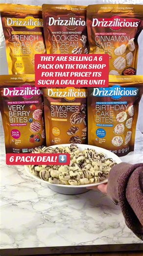 Drizzilicious is now selling a 6 pack variety pack on the tik tok shop! #snacks #foodtok