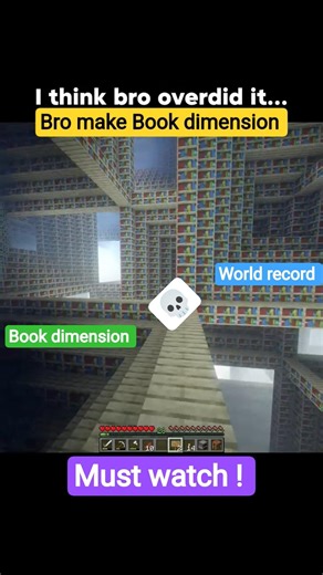 Book dimension minecraft #shorts