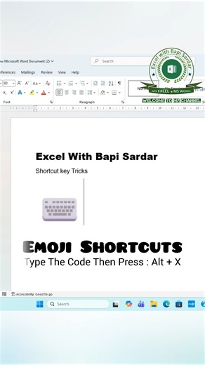 ⌨️ Create a Keyboard Emoji using Unicode in Microsoft Word!