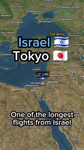 Israel - Tokyo 🇯🇵 One of the longest flights from Israel 🇮🇱 | Flight and routes Every day