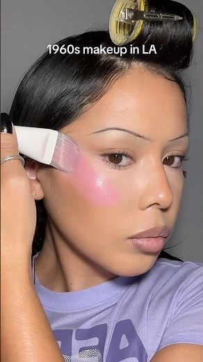 i tried 1960s mod makeup and didn’t expect this result💟 #MakeupTutorial #VintageBeauty #1960sMakeup