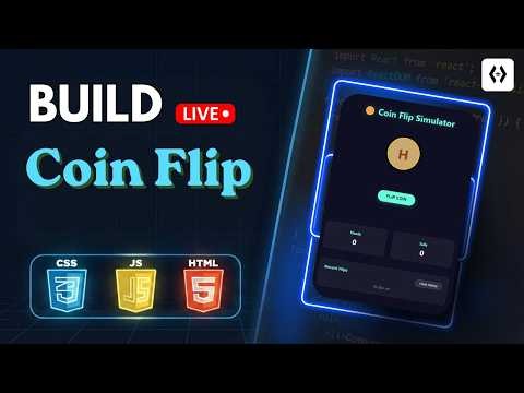 Build a Coin Flipper Project | HTML CSS JavaScript Projects for Beginners