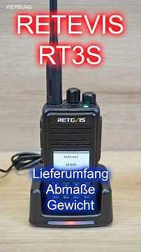 Retevis RT3S: Lieferumfang - Abmaße & Gewicht #afu #hamradio #blackout