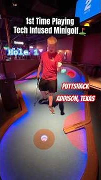 1st Time Playing Tech Infused Minigolf at Puttshack #golf #minigolf #putting #dallas #golflife