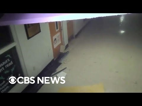Security camera video shows the moment tornado hit Mississippi high school